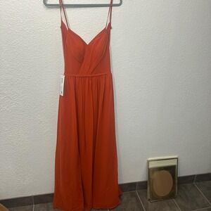 Paprika‎ colored maxi dress